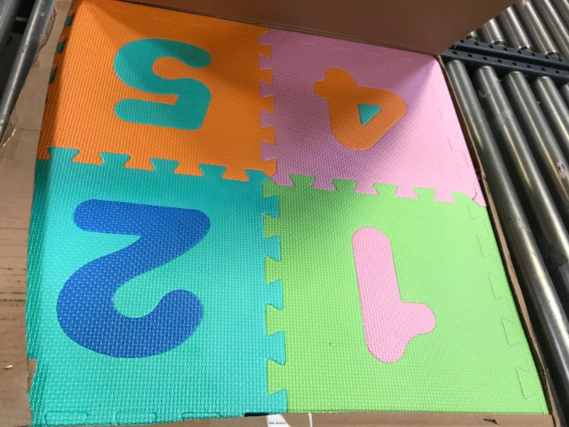 Photo 2 of BalanceFrom Kid's Puzzle Exercise Play Mat with EVA Foam Interlocking Tiles