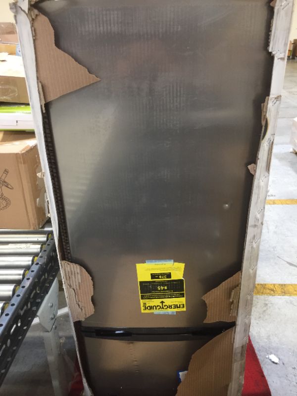Photo 1 of 7.5 cu. ft. Refrigerator with Top Freezer in Stainless Look