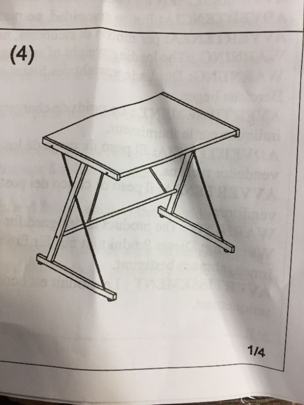 Photo 1 of furniture r desk with metal legs 