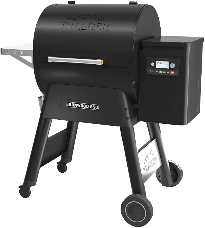 Photo 1 of Traeger Grills Ironwood 650 Wood Pellet Grill and Smoker with Alexa and WiFIRE Smart Home Technology, Black
