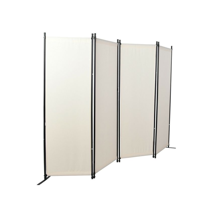 Photo 1 of 4 Panel Room Divider Privacy Screens Home Office Accents Furniture Folding Steel
