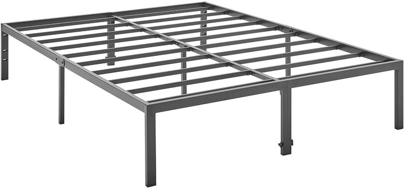 Photo 1 of Classic Brands Brutis Heavy-Duty Metal Platform Bed Frame, Full Black
