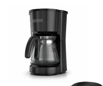 Photo 1 of BLACK+DECKER 5-Cup* Coffee Maker, Compact Design, Black, CM0700B