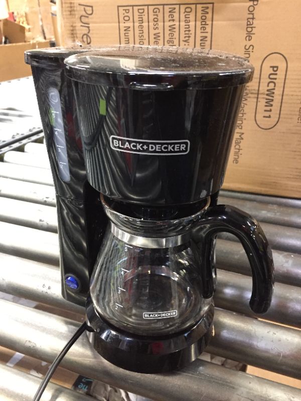 Photo 3 of BLACK+DECKER 5-Cup* Coffee Maker, Compact Design, Black, CM0700B