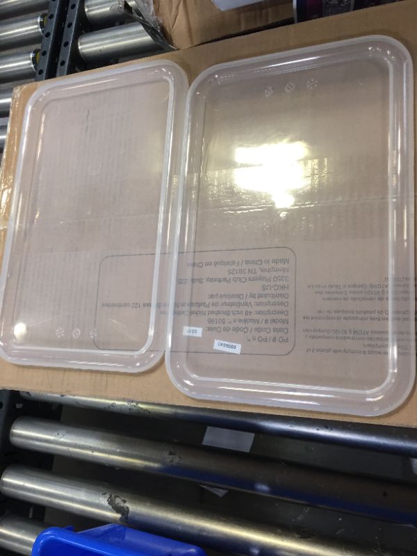 Photo 2 of 5 pack of plastic containers 7x11.5in