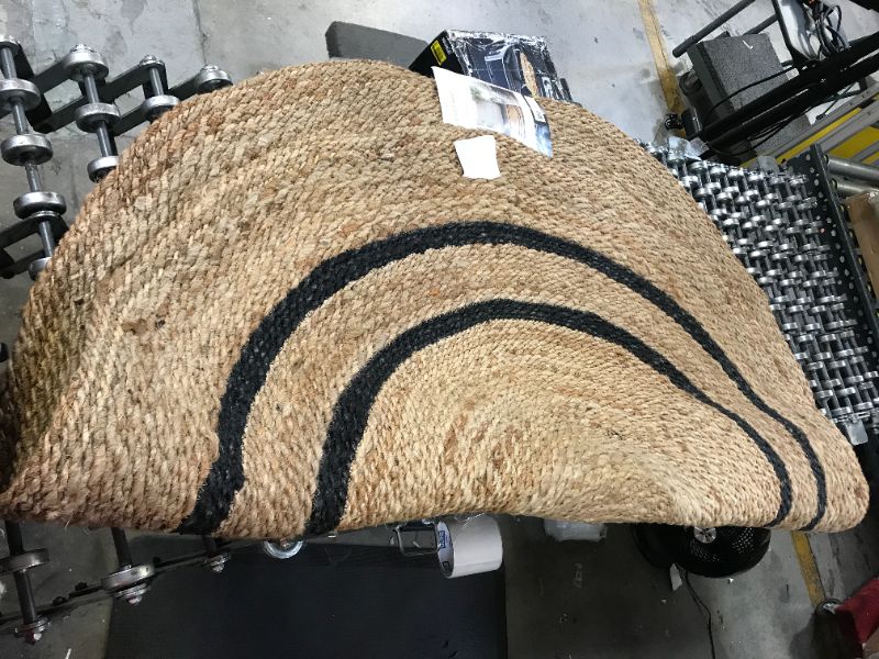 Photo 2 of 5' Round Jute Stripe Rug - Hearth & Hand™ with Magnolia