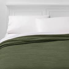 Photo 1 of Full/Queen Textural Stripe Coverlet Olive - Project 62 + Nate Berkus , Green
