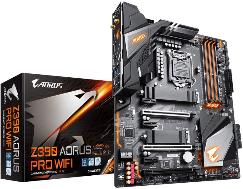 Photo 1 of GIGABYTE Z390 AORUS PRO Wi-Fi (Intel LGA1151/Z390/ATX/2xM.2 Thermal Guard/Onboard AC Wi-Fi/RGB Fusion/Gaming Motherboard)
