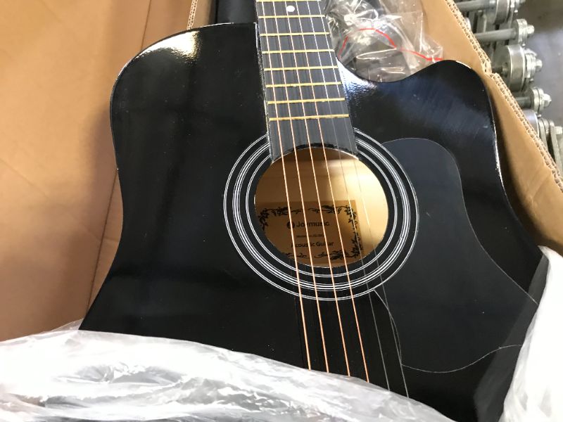 Photo 4 of 38" Wood Guitar With Case and Accessories for Kids/Boys/Girls/Teens/Beginners (38", Black)
