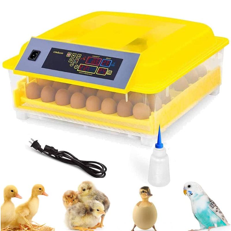 Photo 1 of Egg Incubator, 48 Eggs Fully Automatic Poultry Hatcher Machine with Temperature Control and Auto Turning, Big General Digital Incubators Breeder for Hatching Chicken Duck Goose Birds
