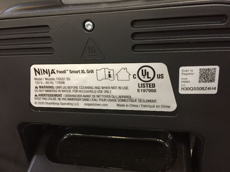 Photo 3 of Ninja Foodi XL 5-in-1 Indoor Grill with 4-Quart Air Fryer, Roast, Bake, Dehydrate, BG500A
