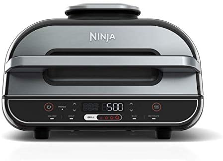 Photo 1 of Ninja Foodi XL 5-in-1 Indoor Grill with 4-Quart Air Fryer, Roast, Bake, Dehydrate, BG500A
