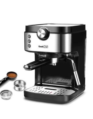 Photo 1 of Geek Chef Espresso Machine 20 Bar Coffee Machine With Foaming Milk Frother Wand, 1300W High Performance No-Leaking 900ml Removable Water Tank Coffee Maker For Espresso, Cappuccino
