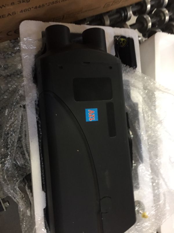 Photo 1 of Happybuy 8KW Diesel Air Heater All in One 1 Air Outlet Diesel Heater 12V Remote Control Parking Heater Silencer with Blue LCD Switch for RV Trucks Bus and Trailer
