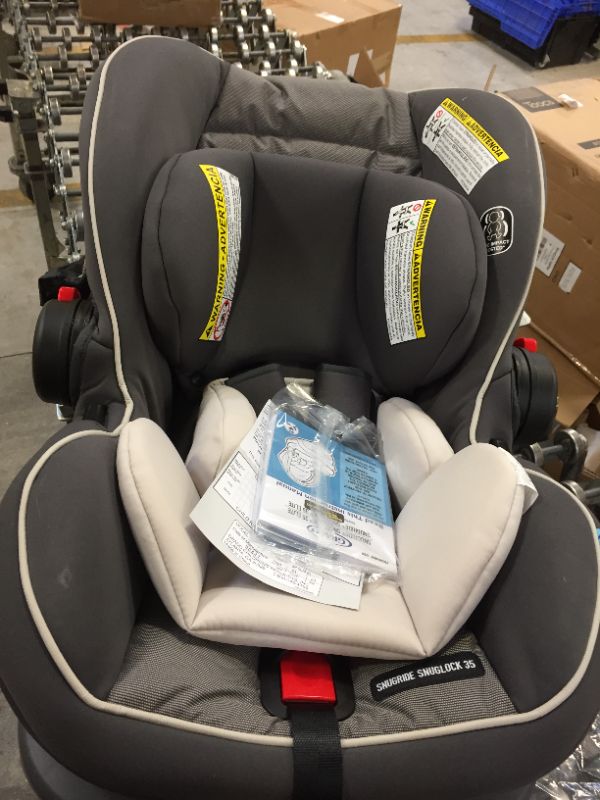 Photo 2 of Graco SnugRide SnugLock 35 Elite Infant Car Seat, Oakley Gray