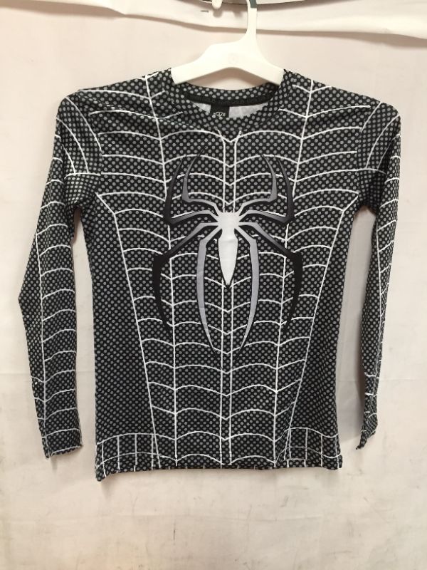 Photo 1 of black spider man costume shirt size small