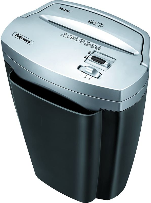 Photo 1 of Fellowes 3103201 Powershred W11C, 11-Sheet Cross-cut Paper and Credit Card Shredder with Safety Lock
