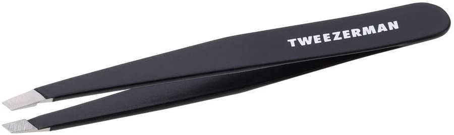 Photo 1 of 2 pack - Tweezerman Slant Tweezer (Black)
