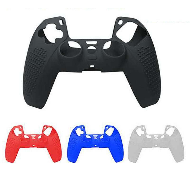 Photo 1 of 4 Colors Soft Protective Cover Silicone Case Skin for Playstation 5 PS5 controller Gamepad Protector
