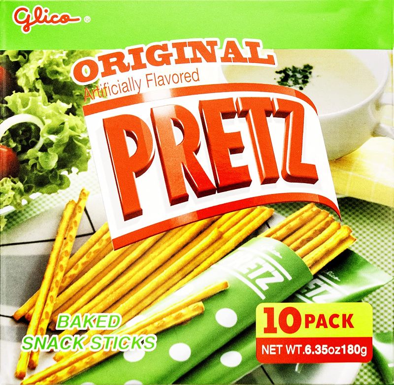 Photo 1 of 2 pack - Glico Pretz Original Baked Snack Sticks, 6.35 Ounce
best by march 4 - 22 