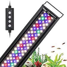 Photo 1 of hygger 26W 24/7 Lighting Aquarium LED Light, Sunrise-Daylight-Moonlight Mode and DIY Mode, Adjustable Timer Adjustable Brightness Fish Tank Light with Extendable Bracket 7 Colors for Planted Tank
