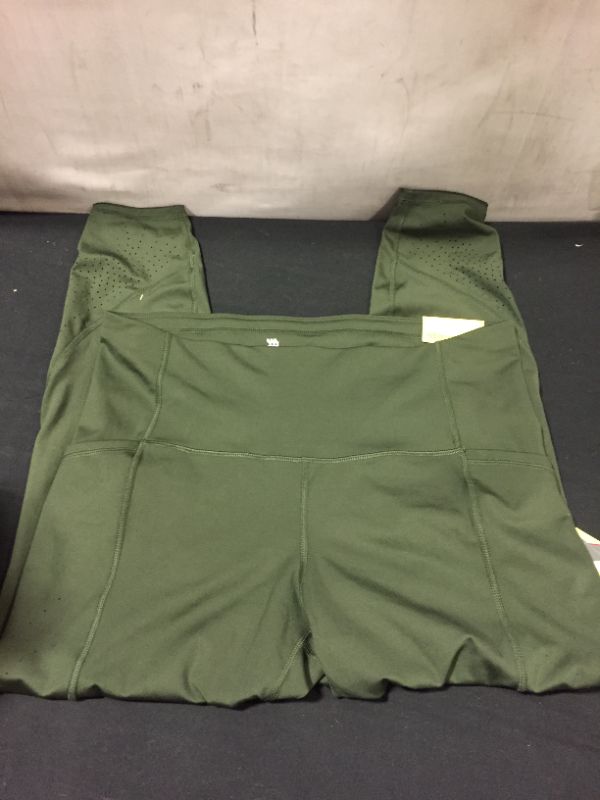 Photo 4 of Women' Anorak Jacket (L), Long Blue Sleeve (XL), Gray Shirt (XL), and Green Leggings (XXL)