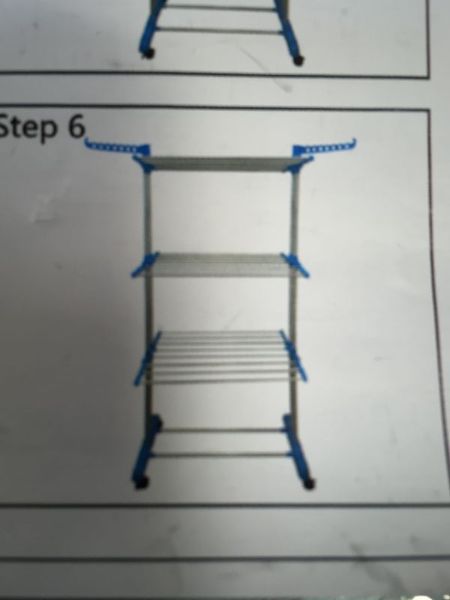 Photo 1 of 4 Tier Clothing Drying Rack with Wheels