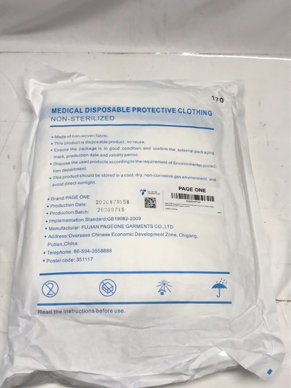 Photo 1 of MEDICAL DISPOSABLE PROTECTIVE CLOTHING 