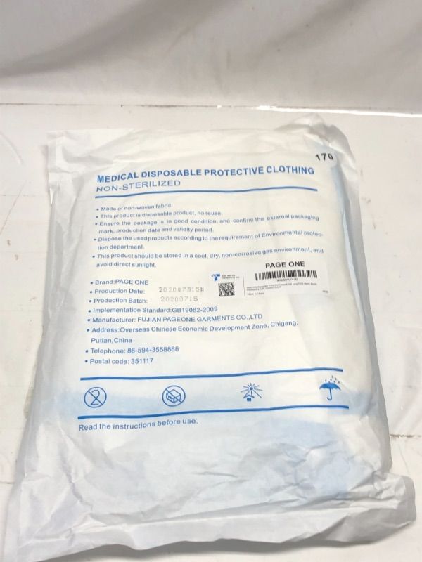 Photo 1 of MEDICAL DISPOSABLE PROTECTIVE CLOTHING 