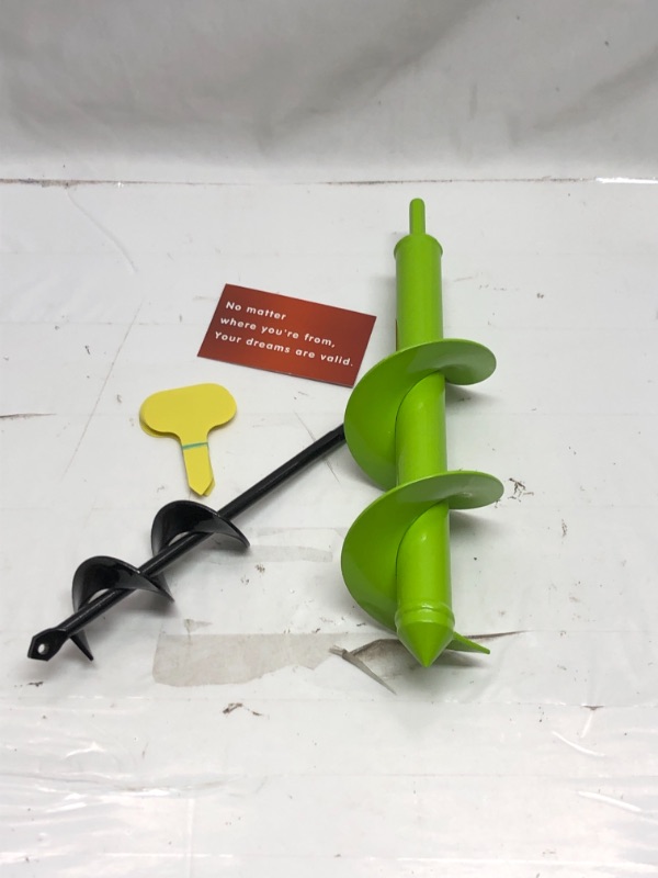 Photo 1 of 2 PACK GARDEN AUGERS WITH PLANT LABEL TAGS 