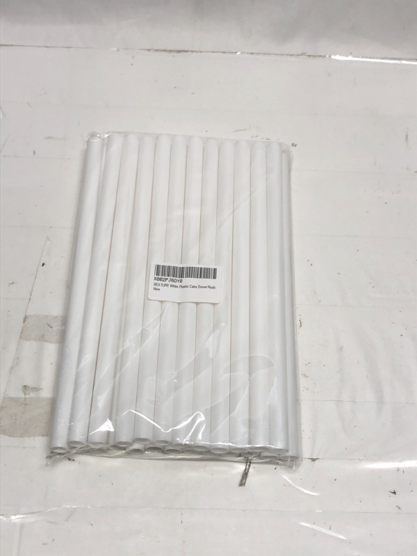 Photo 1 of 24 PACK CAKE DOWEL RODS PLASTIC WHITE 