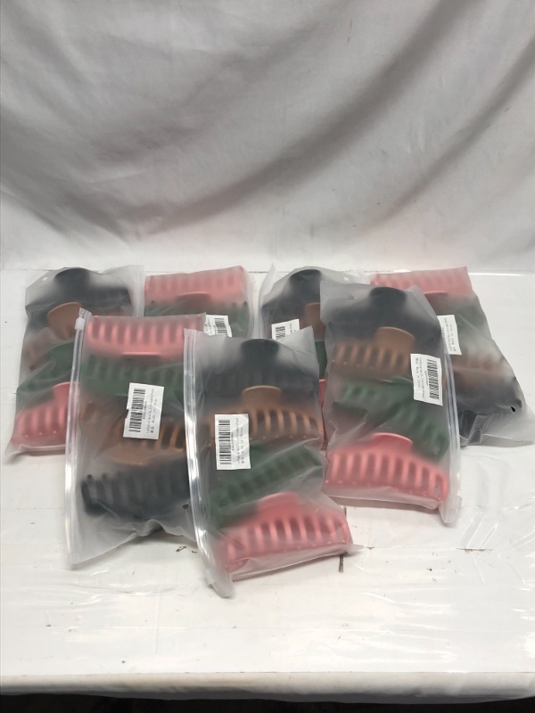 Photo 1 of 7-4 PACK OF HAIR CLIPS LARGE ASSORTED COLORS 
