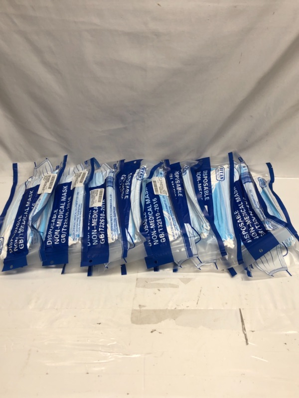 Photo 1 of 180 MASKS Class 1 Protective Face Masks - TITAN PROTECT 3-Layer Disposable Face Mask - Non Medical Mask Filters >95% of Particles - Elastic Ear Loop