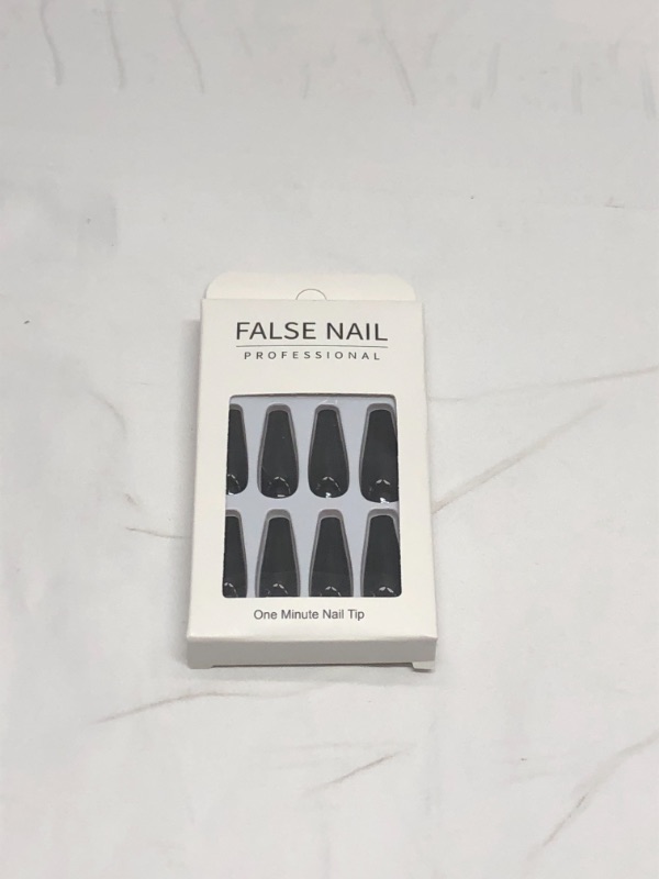 Photo 1 of 1 MINUTE NAIL KIT BLACK 24 PIECE