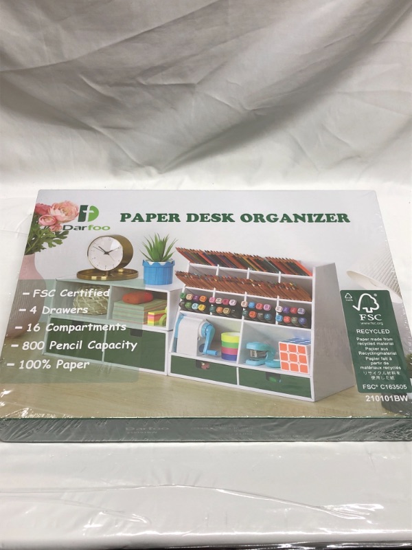 Photo 1 of PAPER DESK ORGANIZER GREEN