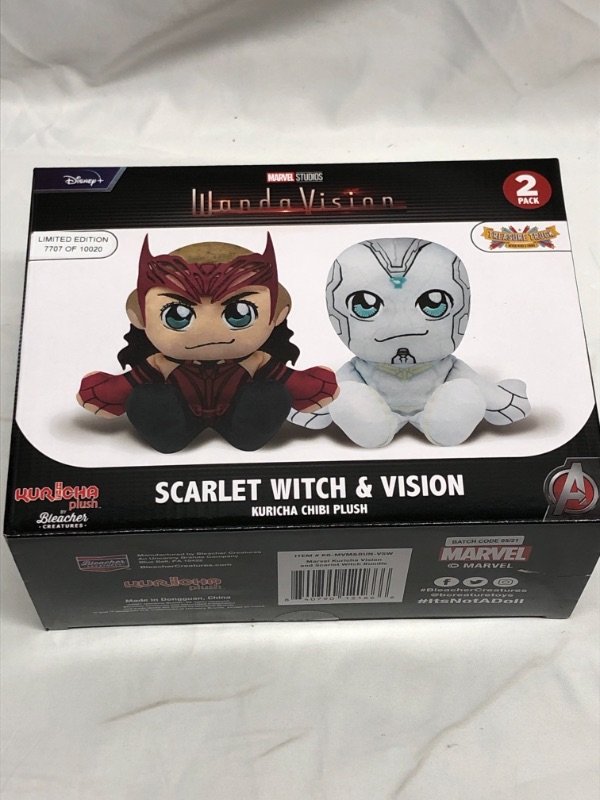 Photo 1 of 2 PACK PLUSH DOLLS SCARLET WITCH AND VISION