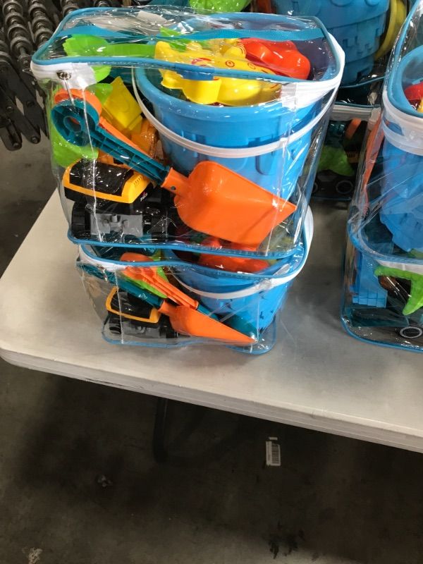 Photo 1 of Ayukawa 23 Pcs Beach Sand Toys ,Castle,Excavator,Watering can, Mold, Shovel,Outdoor Tool Kit for Kids, Toddlers
(2 packs)