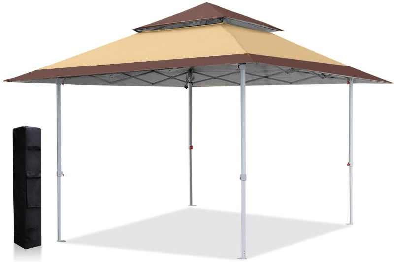 Photo 1 of ABCCANOPY 13x13 Canopy Tent Instant Shelter Pop Up Canopy 169 sq.ft Outdoor Sun Shade, Beige
