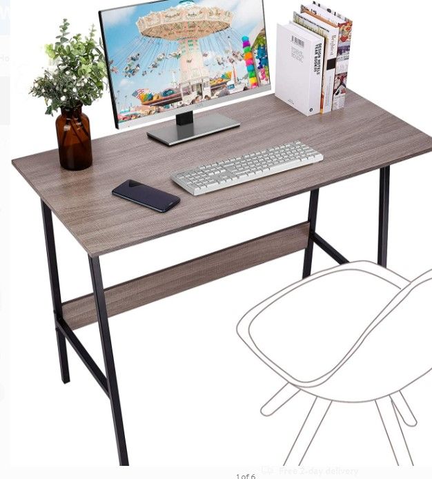 Photo 1 of SIMILAR TO STOCK PHOTO 
Viewee Computer Student Desk, Easy Assembly, Laptop Study Table 39" 