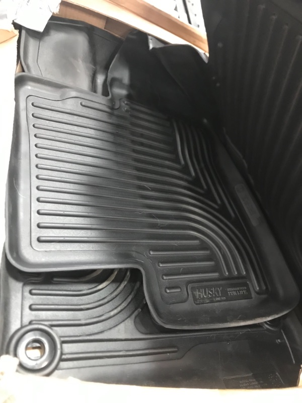 Photo 3 of Husky Liners 18361 Black Weatherbeater Front Floor Liners Fits 2015-2019 Ford F-150 SuperCrew Cab