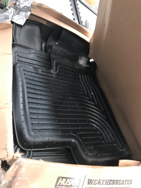 Photo 2 of Husky Liners 18361 Black Weatherbeater Front Floor Liners Fits 2015-2019 Ford F-150 SuperCrew Cab