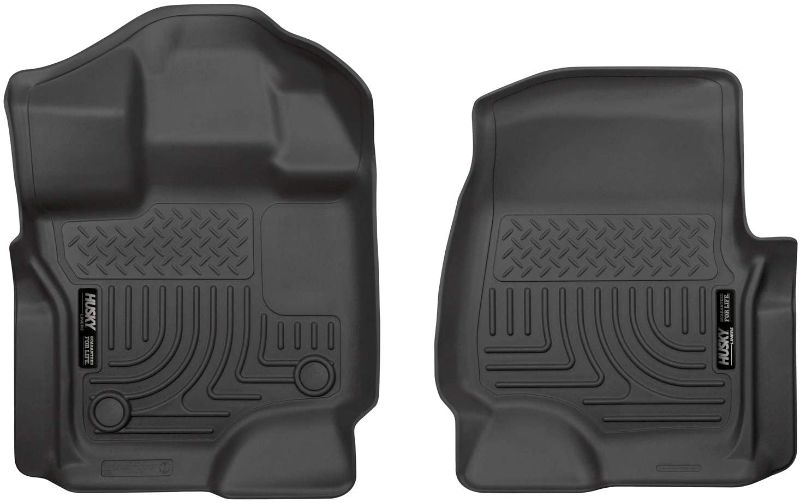 Photo 1 of Husky Liners 18361 Black Weatherbeater Front Floor Liners Fits 2015-2019 Ford F-150 SuperCrew Cab