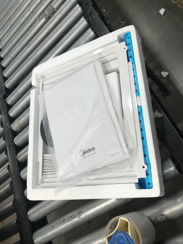 Photo 1 of MIDEA 5,000 BTU EasyCool Window Air Conditioner and Fan-Cools Up to 150 Square Feet with Easy to Use Mechanical Controls and A Reusable Filter, 5000, White
