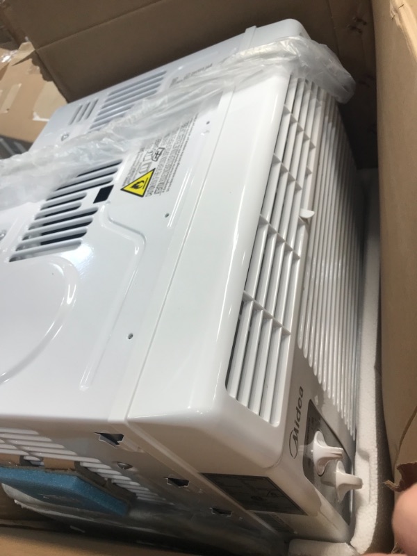 Photo 2 of MIDEA 5,000 BTU EasyCool Window Air Conditioner and Fan-Cools Up to 150 Square Feet with Easy to Use Mechanical Controls and A Reusable Filter, 5000, White
