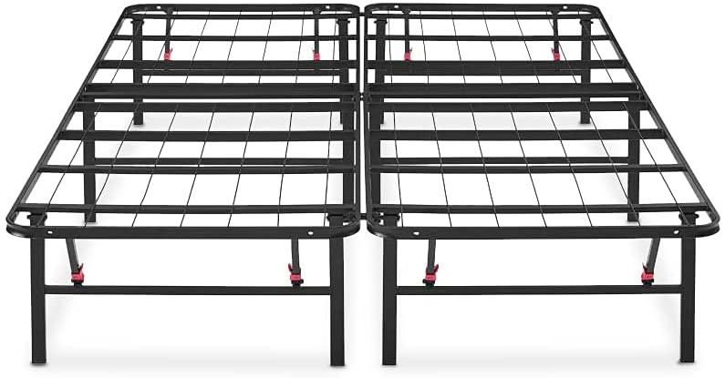 Photo 1 of Amazon Basics Foldable, 14" Black Metal Platform Bed Frame with Tool-Free Assembly, No Box Spring Needed - Full
