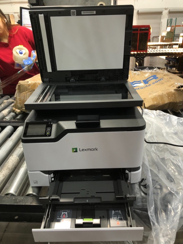 Photo 5 of DOES NOT TURN ON
Lexmark MC3326adwe Color Multifunction Laser Printer with Print, Copy, Fax, Scan and Wireless Capabilities, Two-Sided Printing with Full-Spectrum Security and Prints Up to 26 ppm (40N9060)
