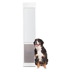 Photo 1 of 13-11/16 in. x 23-3/4 in. X-Large White Freedom Patio Panel (76 in. to 81 in.) Pet Door