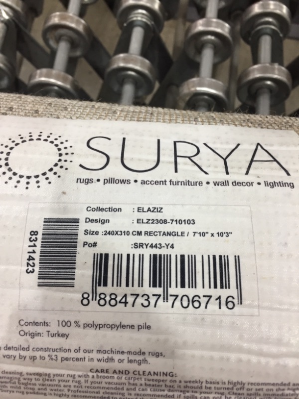 Photo 2 of  Surya 7'10" x 10'3" Elaziz Rug