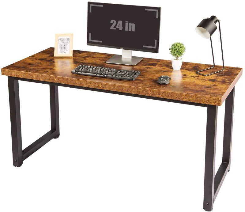 Photo 1 of TOPSKY 59" Big Large Computer Office Desk 1.88 Thickness Desktop cherry 
(stock photo for reference only different color )