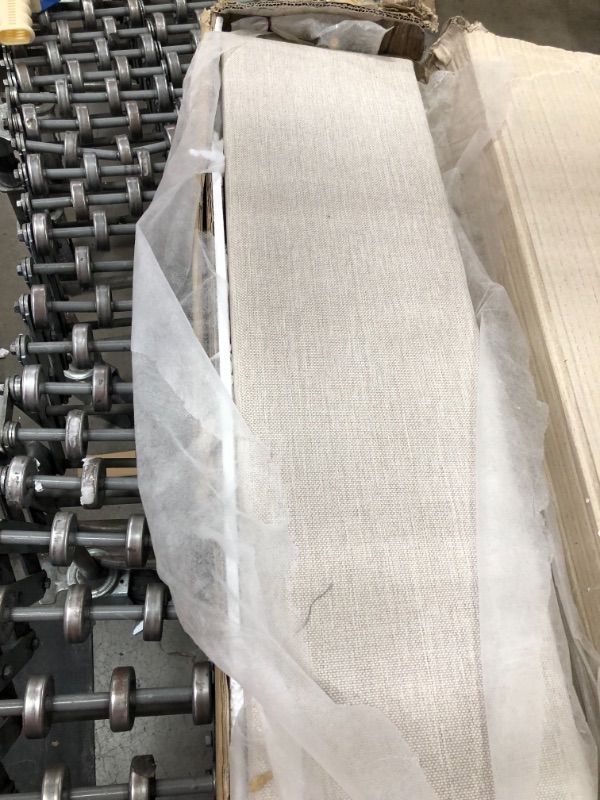 Photo 1 of Boyd Sleep Cedonia Upholstered Platform Daybed and Pull Out Guest Trundle Bed Frame Mattress Foundation with Strong Wood Slat Supports: Tufted Linen/twin